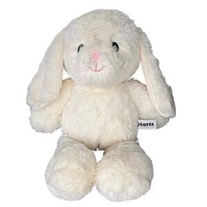 Goffa Bunny Plush 14" Cream NWT Stuffed Animal Rabbit Plushie Lovey Easter